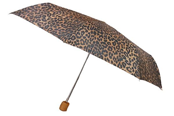 Esernyő, manuálisan nyitható, 2 db, leopárd mintás