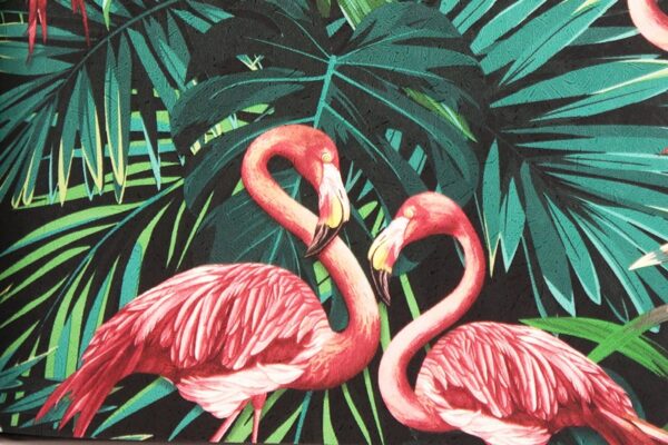 Papír dekor tapéta (flamingó mintás)