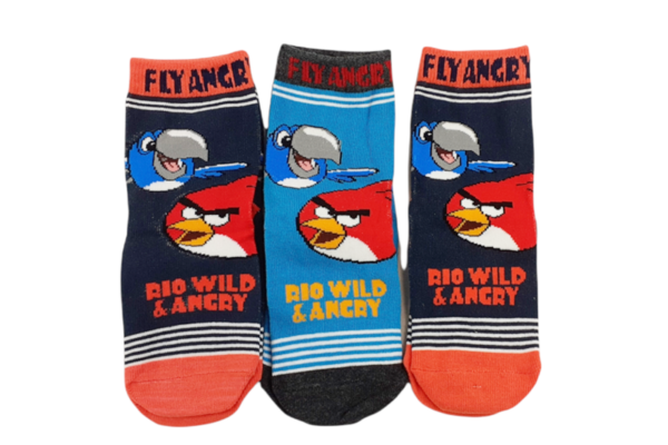 Angry birds gyerek zokni szett (3pár), 23-26-os