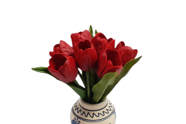 Tulipán csokor, 7 szálas (művirág)