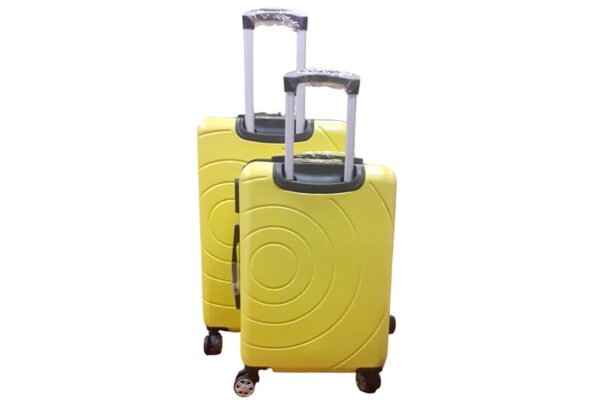 Gurulós bőrönd - 2 részes, sárga