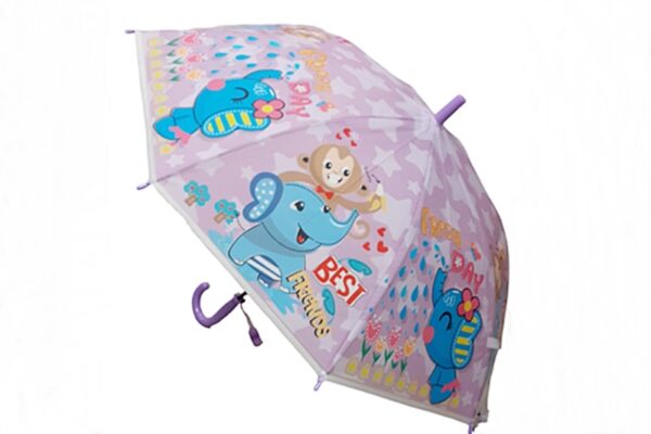 Gyerek esernyő - félautomata - állatos mintával