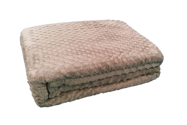 Puha, kellemes tapintású takaró - 200x220 cm, világos barna