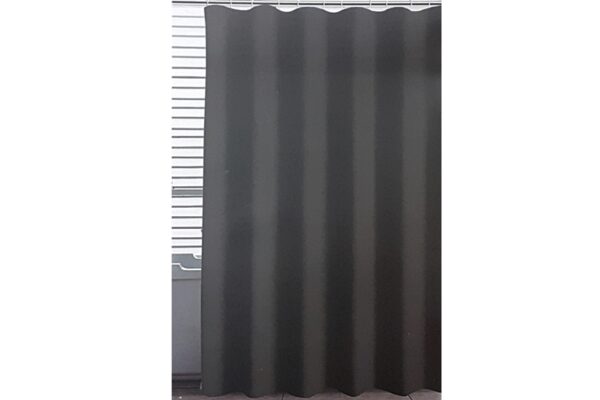 Zuhanyfüggöny - 200x200 cm, fekete