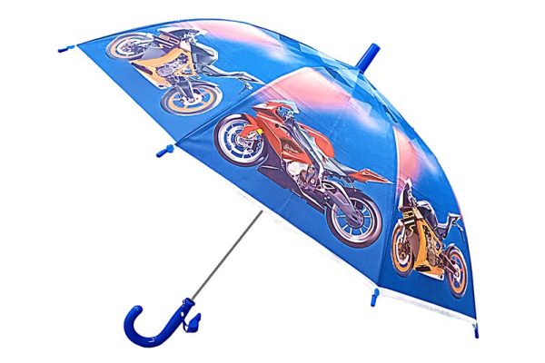 Gyerek esernyő, félautomata, (kék) - motorok