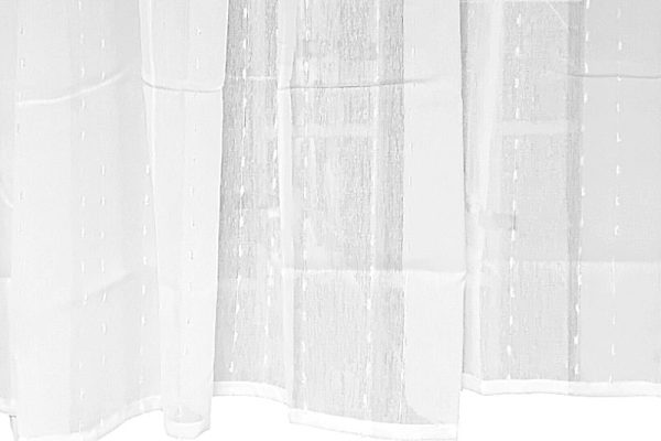 Függöny, fehér - 80x200 cm