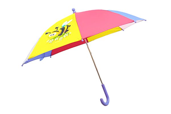 Gyerek esernyő, manuálisan nyitható, színes (méhecskés)