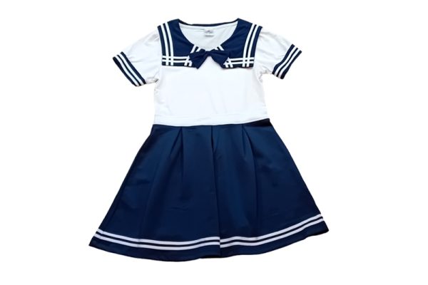 Matróz ruha, iskolai egyenruha - 152-es (sötétkék-fehér)