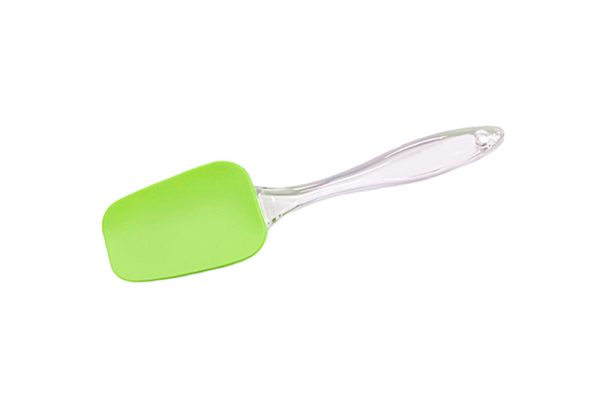 Konyhai szilikon spatula - hőálló, zöld (széles)